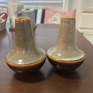MCM Pottery Drip Bud Vases